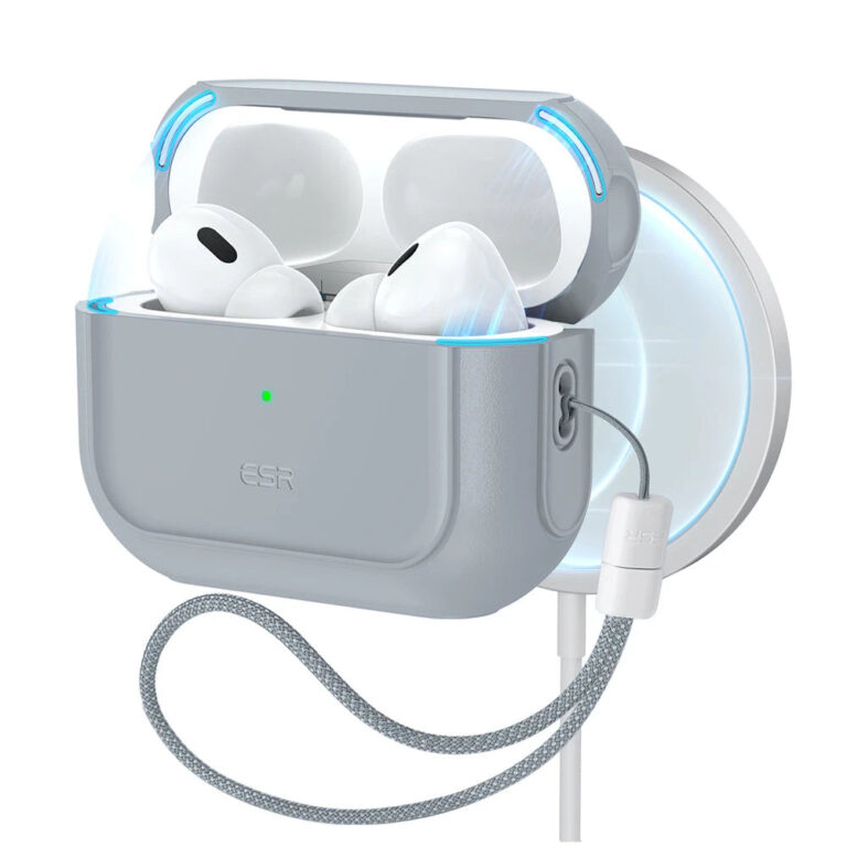 airpods pro 3 orbit hybrid magnetic case – gray – gray