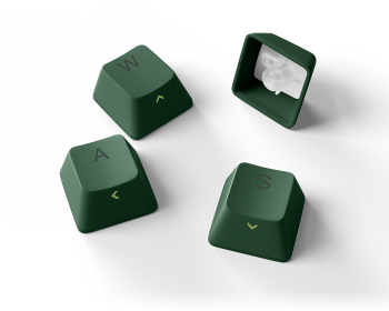 pbt keycaps: pine green