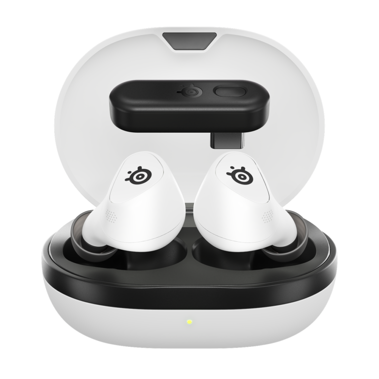steelseries arctis gamebuds� gaming earbuds for playstation | white