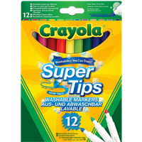 crayola super tips colour tips – 12 pcs
