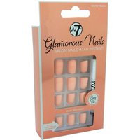 W7 Glamorous Nails White Peach - 24 pcs w7 glamorous nails white peach – 24 pcs