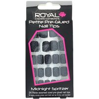 royal nail tips midnight spritzer petite – 24 pcs