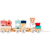janod sophie la girafe pull train