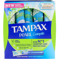 Tampax Pearl Compak Plus Tampons - 16 pcs tampax pearl compak plus tampons – 16 pcs