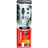 colgate max white charcoal soft toothbrush – 2 pcs