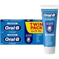 oral b pro expert professional protection toothpaste twin pack 75 ml – 2 pcs
