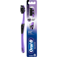 Oral-B Pro 3D White Medium Toothbrush With Charcoal-Infused Bristles oral b pro 3d white medium toothbrush with charcoal infused bristles