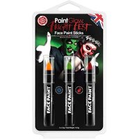 paintglow fright fest paint sticks face paint – 3 pcs