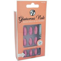 w7 glamorous nails pink bell – 24 pcs