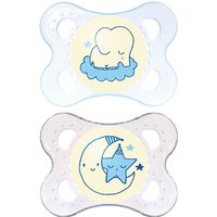 mam soother – night 0+months blue
