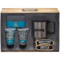 man’stuff scrub up ‘n’ go bath set