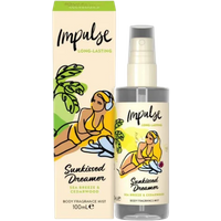 impulse sunkissed dreamer sea breeze & cedarwood long lasting body fragrance mist – 100 ml