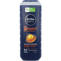 Nivea Men Sport Fresh Effect 3-in-1 Shower Gel - 500 ml nivea men sport fresh effect 3 in 1 shower gel – 500 ml