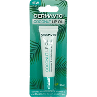 derma v10 coconut lip oil – 10 ml
