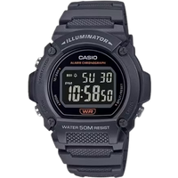 Casio W-219H-8BVDF Timeless Collection Illuminator Digital Sports Watch - Black casio w 219h 8bvdf timeless collection illuminator digital sports watch – black