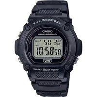 casio w 219h 1acvf illuminator digital sports watch – black