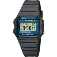 casio classic illuminator f 105w 1awyef digital watch – black