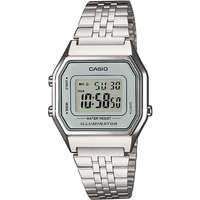Casio Classic LA680WEA-7EF Ladies Silver Digital Watch casio classic la680wea 7ef ladies silver digital watch