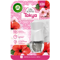 air wick tokyo cherry blossom & hibiscus scented oil plug in air freshener refill – 19 ml