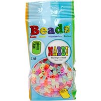 nabbi medium tube beads glitter mix – 1100 pcs