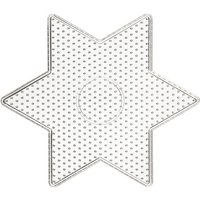 creotime transparent star bead plate – 15x15cm