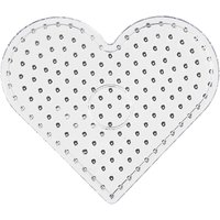 creotime jumbo transparent heart bead plate – 17 5x15cm