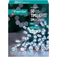 Premier 50 LED Battery White Light Chain - 5 metres premier 50 led battery white light chain – 5 metres