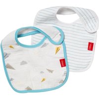 nuby muslin snug n’ dry bibs – 2 pack