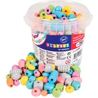 playbox pastel wooden beads – 150 pcs
