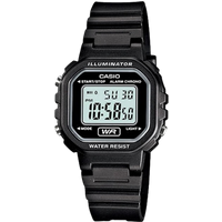 Casio LA-20WH-1ADF Women's Digital Chronograph Square Sports Watch - Black casio la 20wh 1adf women’s digital chronograph square sports watch – black