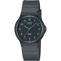 casio mq 24b 8bef classic unisex analog watch – black & green