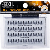 ardell duralash 3d individuals short black false eyelashes
