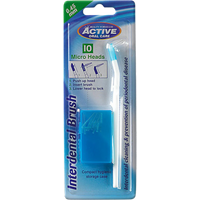 beauty formulas interdental brush – handle + 10 brush heads