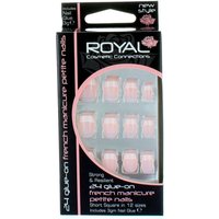 royal artificial nails french manicure 24 pcs (petite)