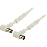Valueline Antenna Cable White 120 dB - 1 metre valueline antenna cable white 120 db – 1 metre