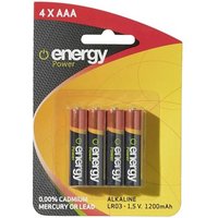 energy power 4xaaa alkaline battery