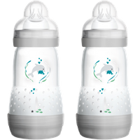mam anti colic grey baby bottle 260ml – 2 pcs