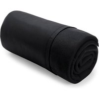 BasicPlus Fleece Blanket with Cover - Black basicplus fleece blanket with cover – black