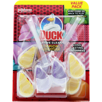 duck active clean tropical adventure toilet rim block – 2 pcs