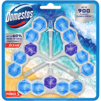 domestos power 5 ocean toilet block – 50 g – 3 pcs