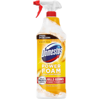 domestos power foam citrus blast toilet & bathroom cleaner spray – 650 ml