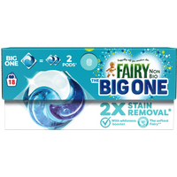 fairy non bio the big one laundry detergent pods – 18 pcs