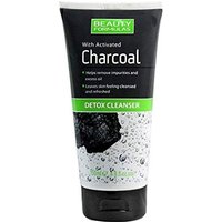 beauty formulas charcoal detox face cleanser – 150 ml