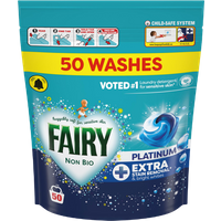 Fairy Non Bio Platinum Extra Stain Removal Laundry Detergent Pods - 50 pcs fairy non bio platinum extra stain removal laundry detergent pods – 50 pcs