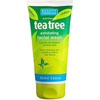 beauty formulas tea tree exfoliating facial cleanser – 150 ml
