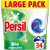 persil bio 4 in 1 fast dissolving laundry detergent capsules – 34 pcs