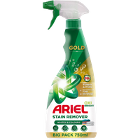 Ariel Oxi Bright Gold Laundry Stain Remover Spray for Whites & Colours - 750 ml ariel oxi bright gold laundry stain remover spray for whites & colours – 750 ml