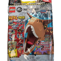 lego jurassic world ultra pack magazine bundle with mini figures