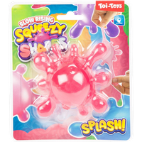 toi toys squishy slow rising squeezy shapes splash stress toy – 10 cm – assorted
