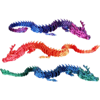 sculptworx 3d printed dragon collectible figure – 45 cm – assorted